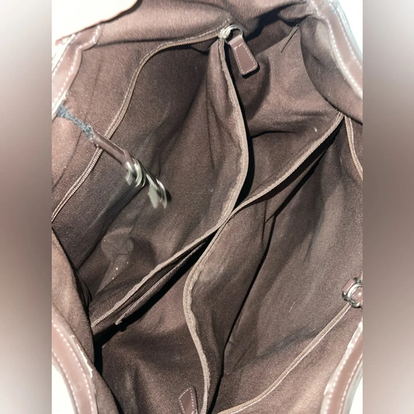 COACH Preowned Handbag F28503 Signature Stripe 12cm Devin shoulder tote bag - Picture 6 of 11